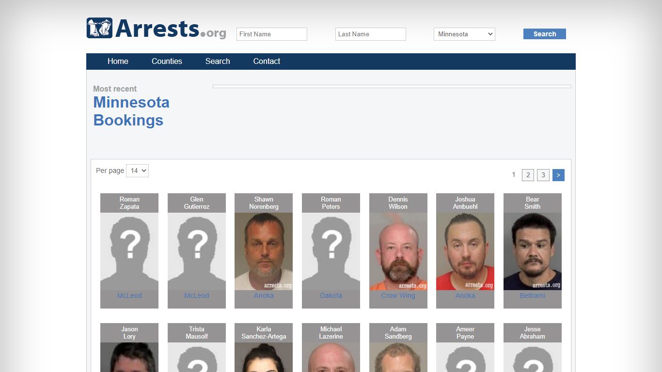 Minnesota Arrests and Inmate Search